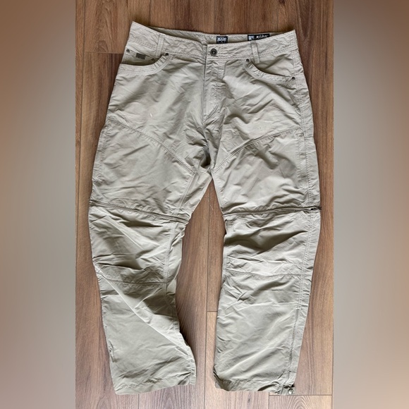 KUHL Pants Renegade Convertible Stealth Pants Men's 36x30 Green Cargo Outdoor